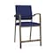 Lesro Newport Hip Chair Metal Frame, Bronze, OH Cobalt Upholstery NP1161 - alternate 1